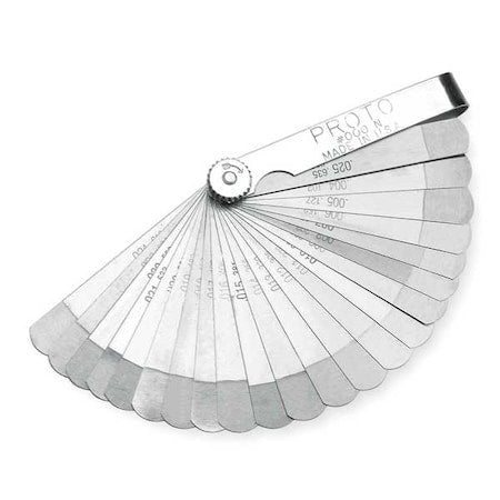 Tapered Feeler Gauge Set, Dim Type Inch