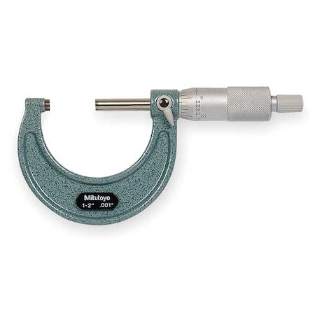Micrometer, 1 to 2", 0.001, Ratchet