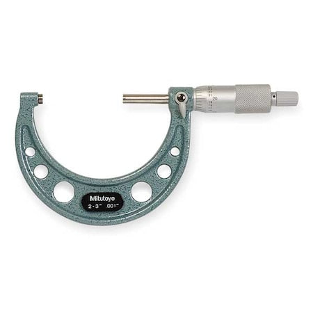 Micrometer, 2 to 3", 0.001, Ratchet