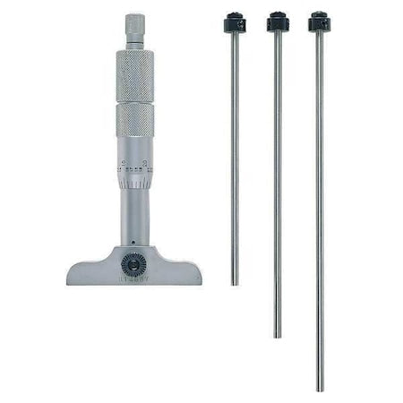 Depth Micrometer, 0 to 4 In