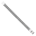 Wristbands, 3/4" x 10", Checkerboard, Black/White, PK500