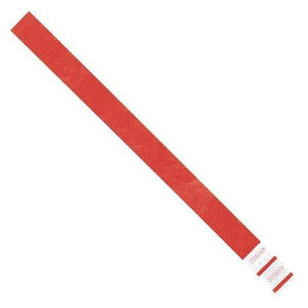 Wristbands, 3/4" x 10", Red, PK500