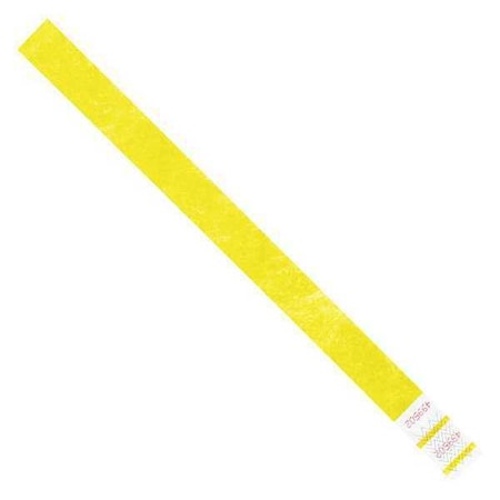 Wristbands, 3/4" x 10", Yellow, PK500
