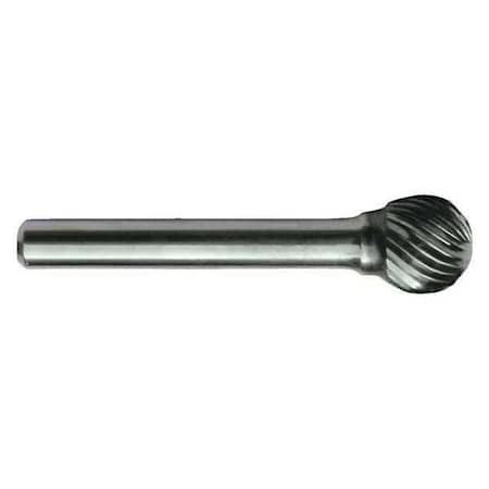 3/16x1/4 Solid Carbide Shank Standard Cut Carbide SD-14 Cle-Line 1853 Ball Shaped Bur