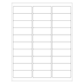 Tape Logic Removable Rectangle Laser Labels, 2 5/8" x 1", White, PK3000
