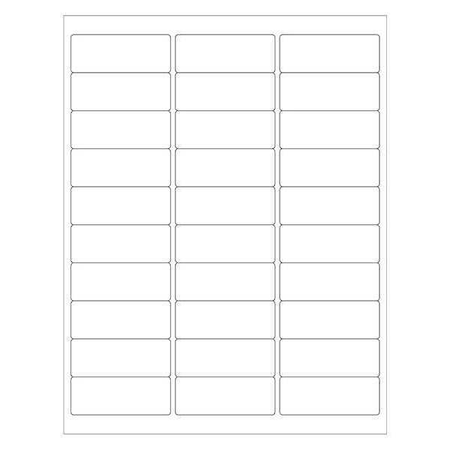 Tape Logic Removable Rectangle Laser Labels, 2 5/8" x 1", White, PK3000