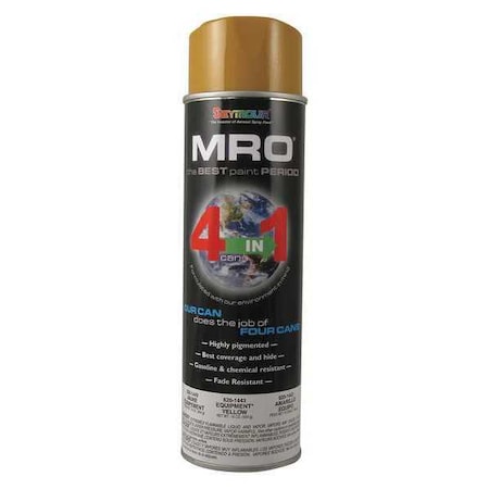 Spray Paint, New Equipmt Yellow, New Equiptment Yellow, Gloss, Solvent, 16 oz