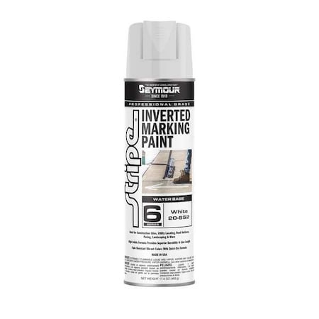 Inverted Marking Paint, 17 oz., White, Water -Based