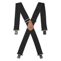 Tool Suspenders, Black Suspenders, 2", Web Straps, Black