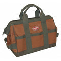 Tool Bag, 16 Pocket, 12" x 7" x 9", Double Wall 600 Poly Ripstop Fabric, 16 Pockets