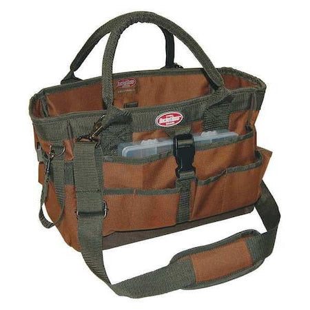 Tool Tote, Soft, 12 Pocket, 16 x 7 x 8.5, Double Wall 600 Poly Ripstop Fabric, 12 Pockets