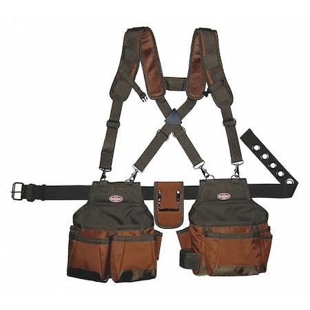 Tool Belt, Air Lift Suspension Rig, 12 Pocket, 600 Poly Ripstop Fabric, 12 Pockets