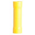 Butt Splice Wire Connector, 10 AWG Max, Yellow, 50 PK