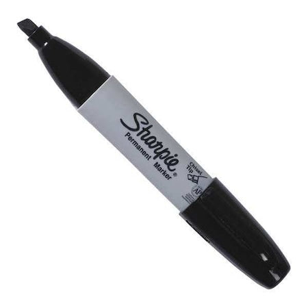 Sharpie Chisel Tip Permanent Markers, Black, PK12