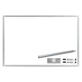 Deluxe Porcelain Dry-Erase Board,2ftx3ft, Porcelain, 24"", 36"", White