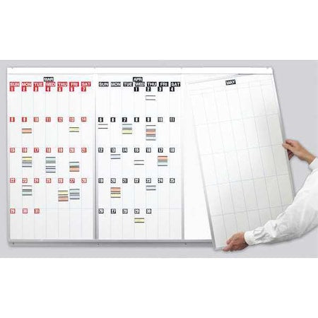 48 x 18"" Modular Calendar Board Kit