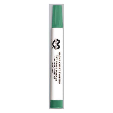 Dry Erase Marker, Green, Chisel Point