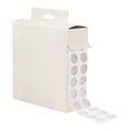 Reclosable Fastener, Disc, Rubber Adhesive, 1/2 in, White, 200 PK