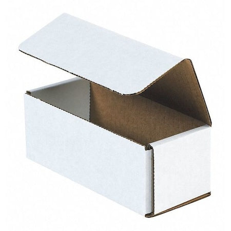 9 in x 6 in x 3 in Inside H, Literature Mailer, White, Corrugate, Single Wall
