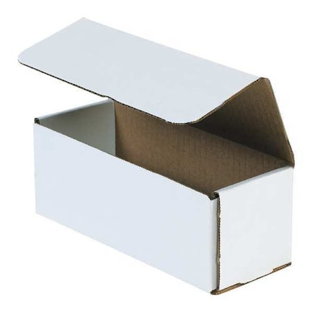 10 in x 3 in x 3 in Inside H, Literature Mailer, White, Corrugate, Single Wall