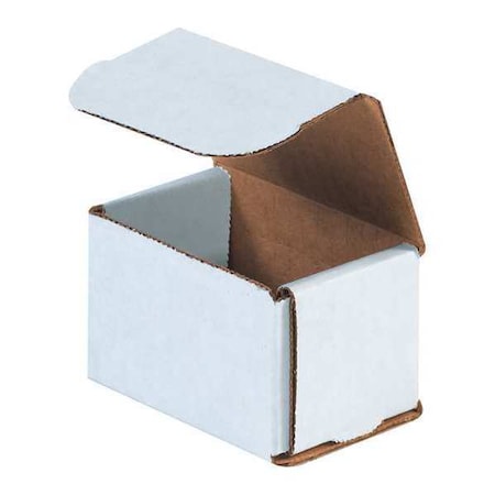 3 in x 2 in x 2 in Inside H, Literature Mailer, White, Corrugate, Single Wall
