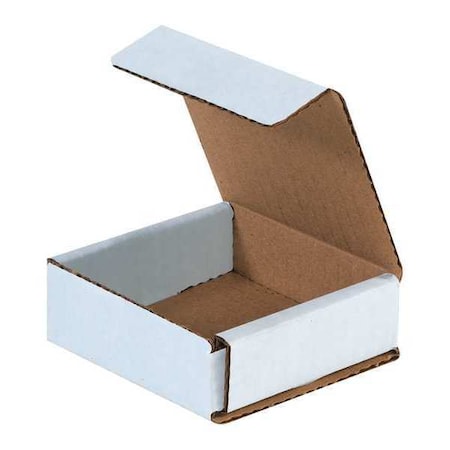 3 in x 3 in x 1 in Inside H, Literature Mailer, White, Corrugate, Single Wall