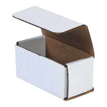 4 in x 2 in x 2 in Inside H, Literature Mailer, White, Corrugate, Single Wall