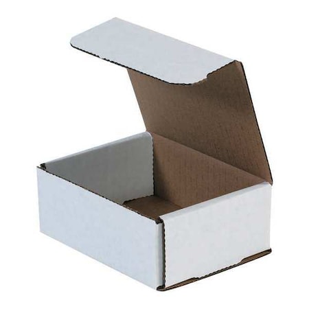 5 in x 4 in x 2 in Inside H, Literature Mailer, White, Corrugate, Single Wall