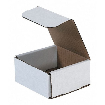 4 in x 4 in x 2 in Inside H, Literature Mailer, White, Corrugate, Single Wall