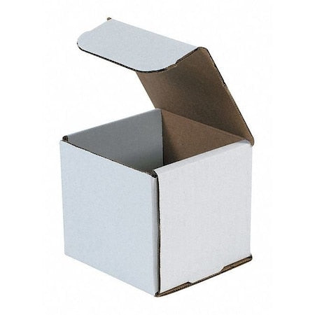 4 in x 4 in x 4 in Inside H, Literature Mailer, White, Corrugate, Single Wall