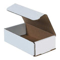 8 in x 5 in x 4 in Inside H, Literature Mailer, White, Corrugate, Single Wall