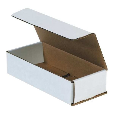 10 in x 5 in x 2 in Inside H, Literature Mailer, White, Corrugate, Single Wall