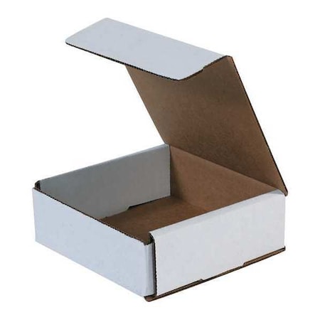 8 in x 8 in x 2 in Inside H, Literature Mailer, White, Corrugate, Single Wall