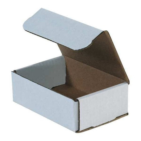 6 in x 4 in x 1 in Inside H, Literature Mailer, White, Corrugate, Single Wall