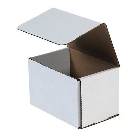 6 in x 5 in x 5 in Inside H, Literature Mailer, White, Corrugate, Single Wall