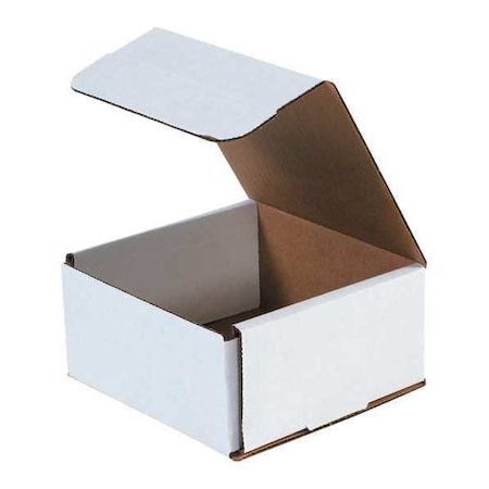 6 in x 6 in x 3 in Inside H, Literature Mailer, White, Corrugate, Single Wall