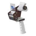 Deluxe Carton Sealing Tape Dispenser, 2", Brown/Wht
