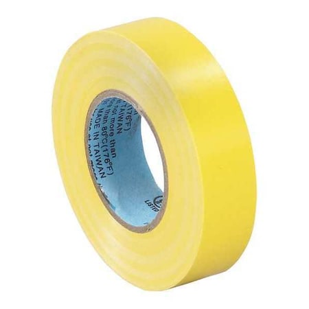Electrical Tape, 7.0 Mil, 3/4"x 20 yds., Yellow, PK10