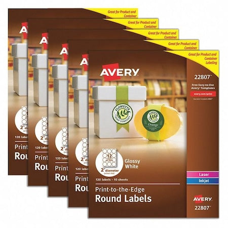 Label,2"",Glossy White,PK120