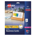Laser Business Cards,2x3.5,White,PK200