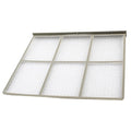 Non-Pleated Air Filter, 13 in x 11-1/2 in, Plastic