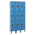 ReadyBuilt Locker,36""X15""X78"",3 Tier,Blu