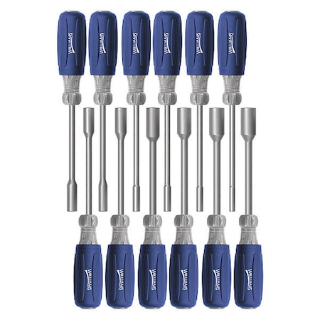 Williams Nut Driver Set, 12 Pieces, Plastic Tray