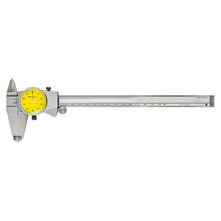 Caliper, Dial, 1mm/Rev, 0-200mm, 0.01mm