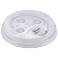 Disp Hot Cup Lid, 10 oz-20oz, White, PK1000