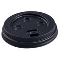 Disp Hot Cup Lid, 10 oz-20 oz, BLK, PK1000