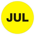 Tape Logic Months of the Year Labels, "JUL", 1" Circle, Fluorescent Yellow, 500/Roll