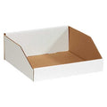 Storage Bin, White, 4-1/2 in H, 12 in W, 16 in L, 50 PK