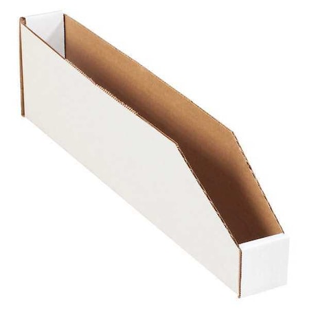 Storage Bin, White, 4-1/2 in H, 2 in W, 18 in L, 50 PK