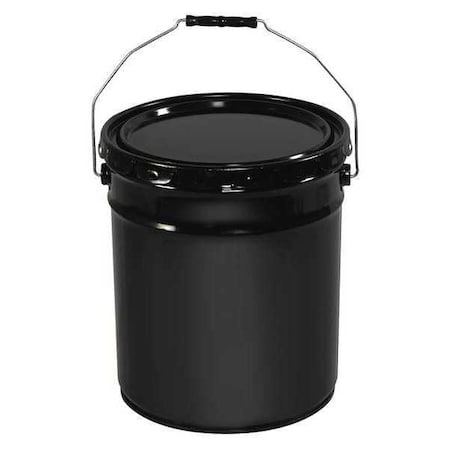 5 gal Bucket, Black, Metal